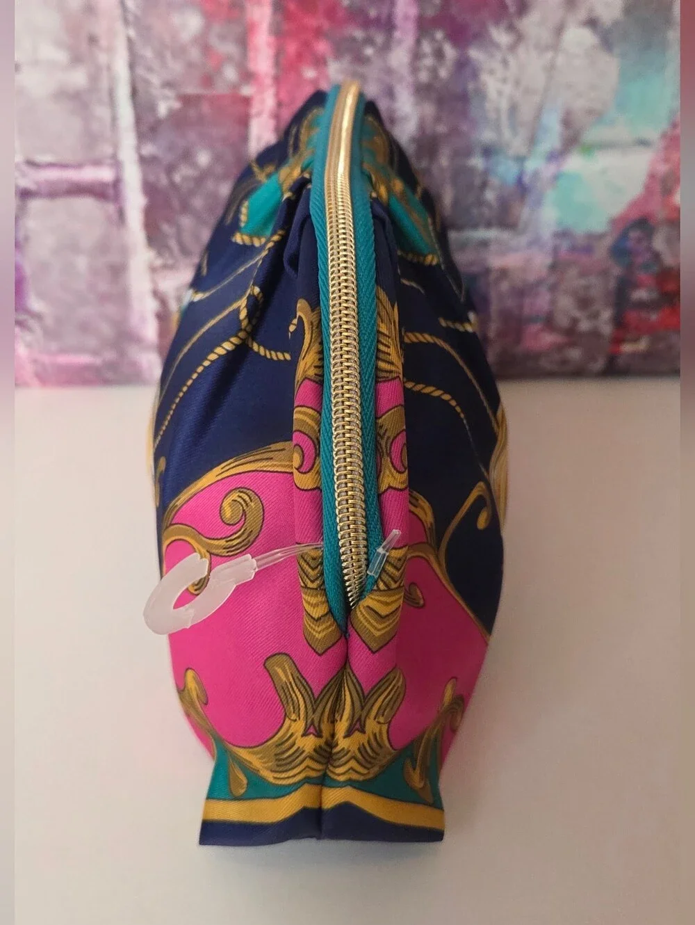 Estee Lauder Tassel Print Cosmetic Pouch NWT